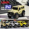 LDARC 1:43 Scale Mini RC Crawler RTR RC Rock Truck 4x4 2.4GHZ Hobby Grade Remote Control Car Model Vehicle RC Buggy, Comes with a DIY Replaceable Body Shell(Grey) view 2