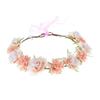 AKOAK 1 Pack Flower Crown, Bohemian Wreath for Girls Floral Tiara, Wedding Headband, Bride Bohemian Wreath/Baby Shower/Photo/Toddler (Flesh Pink) view 3