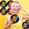 100 Pcs Vinyl Record Themed Napkins 50's Theme Party Decorations for 1950's Music Birthday Rock Party Supplies Back to 50s Rock Paper Napkins Music Roll Favors Throwback Retro view 4