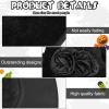 Hercicy 2 Pack Halloween Witch Broom Hat Set Witch Costume Accessories Hat with Flower Feather and Broom Props for Halloween Costume Party Supplies view 3