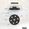 AGFRC Hardened Steel 8MM MOD1 40T RC Pinion Motor Gear for High Speed Runs and Drag Racing Application RC Upgrade Part (PG40T8 V2) view 2