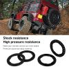 VGEBY RC Wheel Beadlock Ring, 4pcs 1.9Inch Wheel Outer Beadlock Ring Aluminum Alloy Replacement Wheel Beadlock Ring for 1:10 RC Car (Black) view 4