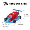 PROLOSO 16PCS Mini Go Karts Wind Up Car Assorted Little Pull Back Friction Powered Cars Themed Party Favors Kids Vehicle Toy Classroom Prizes Treasure Box Treat Bag Fillers view 2