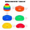 Balance Stone 5pcs Colorful Balance Stone for Kids, Outdoor Toy Balance Block Stepping Stone, Home Kindergarten Obstacle Course Toys view 3