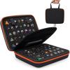 Aoriher 1 Pcs Dice Case with Removable Slotted Tray for Storage Game Storage Case Dice Holder Holds up to 70/10 Sets (Camel) view 1
