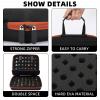 Aoriher 1 Pcs Dice Case with Removable Slotted Tray for Storage Game Storage Case Dice Holder Holds up to 70/10 Sets (Camel) view 3