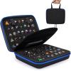 Aoriher 1 Pcs Dice Case with Removable Slotted Tray for Storage Game Storage Case Dice Holder Holds up to 70/10 Sets (Blue) view 1