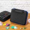 Aoriher 1 Pcs Dice Case with Removable Slotted Tray for Storage Game Storage Case Dice Holder Holds up to 70/10 Sets (Blue) view 4