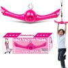 YAMIPROBI Ninja-Twister Swing Spins Set: Slackline Attachments - 360 Handle Twist-Spin Flips Toy Activate Ninja Powers - Ninja Warrior Accessories - Kids Ninja Hang Toys for Playground Backyard,Pink view 1