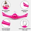 YAMIPROBI Ninja-Twister Swing Spins Set: Slackline Attachments - 360 Handle Twist-Spin Flips Toy Activate Ninja Powers - Ninja Warrior Accessories - Kids Ninja Hang Toys for Playground Backyard,Pink view 3