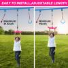 YAMIPROBI Ninja-Twister Swing Spins Set: Slackline Attachments - 360 Handle Twist-Spin Flips Toy Activate Ninja Powers - Ninja Warrior Accessories - Kids Ninja Hang Toys for Playground Backyard,Pink view 4