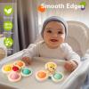 TOHIBEE 3-Piece Suction Cup Spinner Toys for 1-3 Year Old Boys & Girls - Spinning Sensory Toys for Toddlers 12-18 Months - First Birthday Gifts view 2