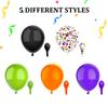 PheiLa 50 Pcs 12 Inch Halloween Balloons Orange Black Purple Green Confetti Balloons for Halloween Trick or Treat Party Spooky Ghost Party Bar Birthday Graduation Decoration view 2