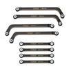 TCRC 8PCS Brass High Clearance Chassis Suspension Links Rod Linkage Set for Axial AX24 XC-11/24 RC Crawler Car Upgrade Parts,Black Coating view 2
