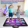 Joyvalley Kids Dance Mat Toys - 2-Player Dance Pad Gifts for Girls Boys Toddlers 3 4 5 6 7 8 9 + Year Old Electronic Dancing Mat Floor Games Toy with Music Light Christmas Birthday Gift (Purple) view 3