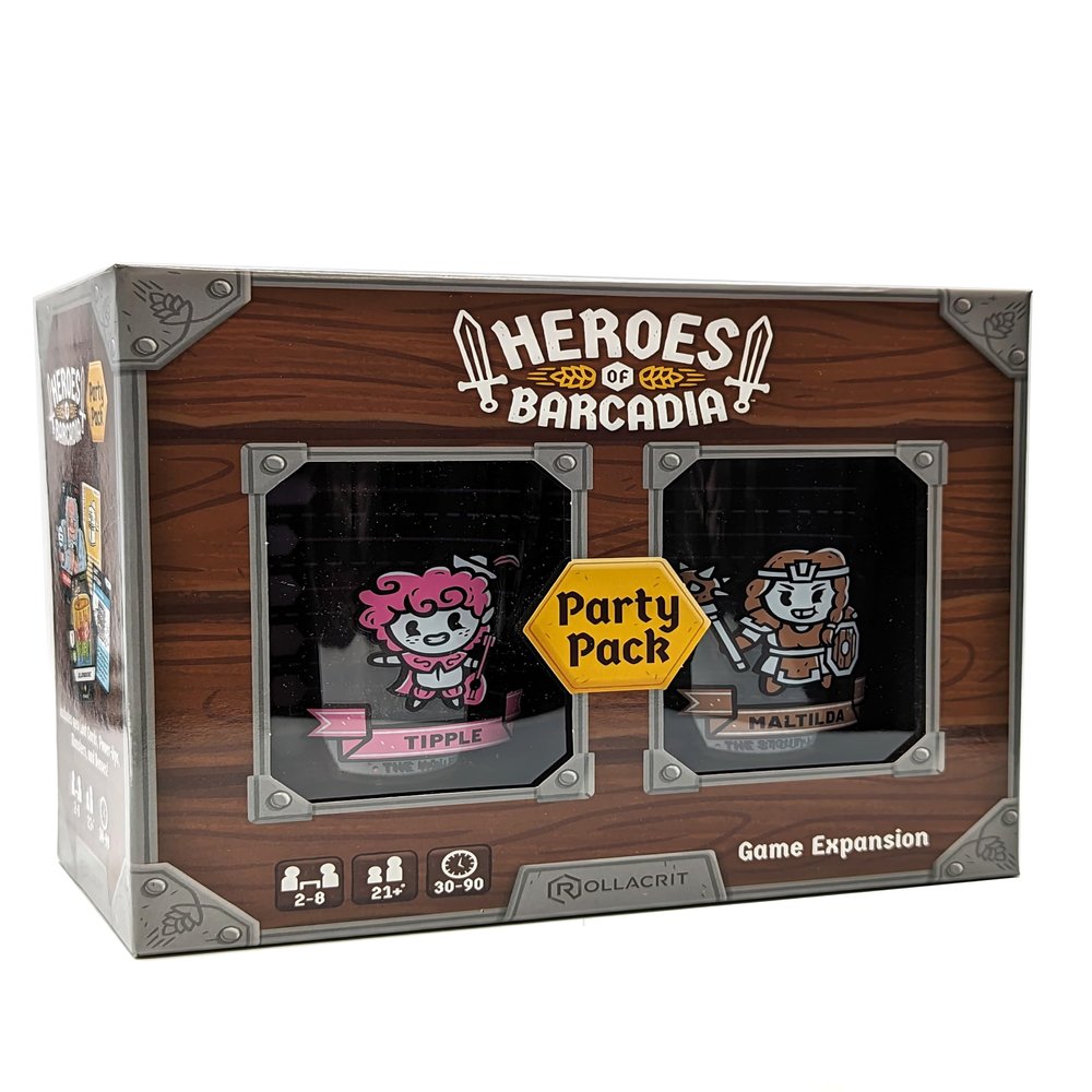 HEROES OF BARCADIA Rollacrit Party Pack Expansion  2 New Heroes Join The Fantasy Game Adventure