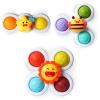 ALASOU 3PCS Pop Suction Cup Spinner Sensory Airplane Travel Toys for 1 Year Old Boy Girl Infant Toddlers|Novelty Spinning Tops 12 18 Months|1 2 Year Old Boy Birthday Gift|Baby Bath Toy Kids Ages 1-3 view 1