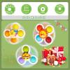 ALASOU 3PCS Pop Suction Cup Spinner Sensory Airplane Travel Toys for 1 Year Old Boy Girl Infant Toddlers|Novelty Spinning Tops 12 18 Months|1 2 Year Old Boy Birthday Gift|Baby Bath Toy Kids Ages 1-3 view 4