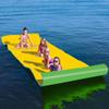 15 x 6 FT Floating Water Mat Foam Pad Lake Floats Lily Pad, 3-Layer XPE Water Pad with Storage Straps for Adults Outdoor Water Activities view 3