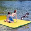 15 x 6 FT Floating Water Mat Foam Pad Lake Floats Lily Pad, 3-Layer XPE Water Pad with Storage Straps for Adults Outdoor Water Activities view 4