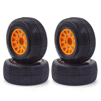Lifehead 1/10 RC Short Course Truck Tires for All TerrainSuitable for TRAXXAS Slash4X4 ARRMA SENTON 4X4 V3 Losi Ford Raptor Baja Rey/ 110mm High-Performance Short-haul Truck tires/12mm 14mm 17mm Hex