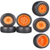 Lifehead 1/10 RC Short Course Truck Tires for All TerrainSuitable for TRAXXAS Slash4X4 ARRMA SENTON 4X4 V3 Losi Ford Raptor Baja Rey/ 110mm High-Performance Short-haul Truck tires/12mm 14mm 17mm Hex view 3