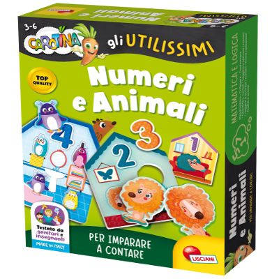 Liscianigiochi 102365 Carotene The Useful Numbers and Animals