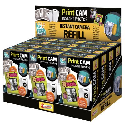 Lisciani - Refills for Barbie Print Cam - Paper Rolls for Instant Camera - Hi-Tech Educative - 120 Photos - Paper Rolls - Frame - from 5 Years