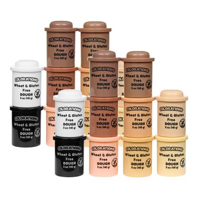 Colorations Wheat & Gluten Free Colors Like Me Dough 10 Colors/ 5oz, 2 Sets
