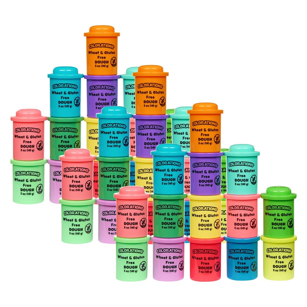Colorations Wheat & Gluten Free Dough Variety Pack - 14 Colors Per Kit, 3 Kits, (5 oz Each)