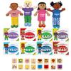 Excellerations English & Spanish Emotions Books + Dolls and Blocks Kit 1-8 Books 4 Dolls 16 Blocks view 1