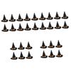 Abaodam 30 Pcs Halloween Mini Wine Bottle Toppers Cap Covers Witch Hat Decoration for Home Wine Bottle Decoration Headbands for Women Black Wizard Hat Bandana for Hair Ornament Boy Women's view 1