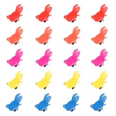20pcs Goldfish Pet Fish for Cat Toy - Mini Goldfish Swimming in Water - Novelty Waterproof Toddler Swimming Toy