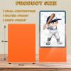 100 Count Matte Card Sleeves for Trading Cards, Standard Size Protective Sleeves Deck Card Protectors Fit for Baseball Cards, Sports Cards, MTG, Game Card Standard Cards (Orange) view 2
