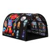 CRAWLBO Kids Bed Tent Twin Beds -Cartoons Wonder Play Tents Boys Girls Ventilated Indoor Play Tent Children Promotes Independent Play, Stimulates Imagination Set-Up Playhouse (Robots) view 1