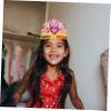 SAFIGLE 6pcs Boy Girl Birthday Crowns Creative Hats for Boys and Girls Handmade Felt Party Accessories for Birthday Celebrations Photo Props and Classroom Events view 2