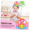 SAFIGLE 6pcs Boy Girl Birthday Crowns Creative Hats for Boys and Girls Handmade Felt Party Accessories for Birthday Celebrations Photo Props and Classroom Events view 4