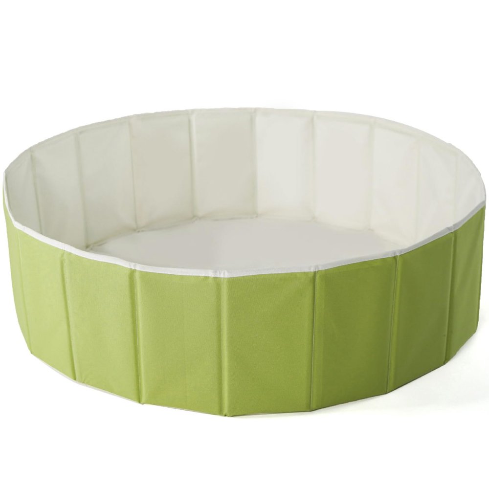 40Inch Kids Ball Pit, Foldable & Portable & Reusable Balls Pool for Toddlers,Playpen/Fence for Baby, Play Pool for Dog, Indoor & Outdoor Use, Oversized(Green Tea)