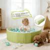 40Inch Kids Ball Pit, Foldable & Portable & Reusable Balls Pool for Toddlers,Playpen/Fence for Baby, Play Pool for Dog, Indoor & Outdoor Use, Oversized(Green Tea) view 2