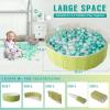 40Inch Kids Ball Pit, Foldable & Portable & Reusable Balls Pool for Toddlers,Playpen/Fence for Baby, Play Pool for Dog, Indoor & Outdoor Use, Oversized(Green Tea) view 3