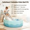 40Inch Kids Ball Pit, Foldable & Portable & Reusable Balls Pool for Toddlers,Playpen/Fence for Baby, Play Pool for Dog, Indoor & Outdoor Use, Oversized(Sea Blue) view 2