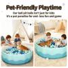 40Inch Kids Ball Pit, Foldable & Portable & Reusable Balls Pool for Toddlers,Playpen/Fence for Baby, Play Pool for Dog, Indoor & Outdoor Use, Oversized(Sea Blue) view 3