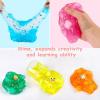 9 Pack Jelly Cube Slime Kit Party Favor, Crunchy Clear Crystal Games for Girls and Boys, DIY Birthday Boba Easter Gift for Kids, Cute Charm Soft Non-Sticky Stress Relief Toys view 3