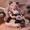VLEYAN Hand-Painted BJD Doll, 22.8 Inches (56cm) Tall, Catwoman Maid Style, Princess Doll, PVC Body with 31 Movable Joints, for Ages 15+ and Older,Desk and Wall Decorations (Handmade Makeup Plus) view 3
