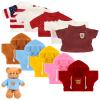 Fuyamp 10 Pcs Bear Clothes Tee Doll Clothes Bear Hoodie Sweater Fit 14-18 Inches Bears Include Cute Clothes Glasses Hat Kawaii Plush Doll Clothes DIY Bear Toy view 1