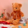 Fuyamp 10 Pcs Bear Clothes Tee Doll Clothes Bear Hoodie Sweater Fit 14-18 Inches Bears Include Cute Clothes Glasses Hat Kawaii Plush Doll Clothes DIY Bear Toy view 4