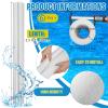 Hanaive 2 Pcs 40 Inch x 4.1 Inch Jumbo Foam Pool Noodles Pipe Insulation Tube Large Swimming Swim Hollow Noodle Bulk for Floating Craft Projects Pre Slit Clamp Protection Padding Bumper (White) view 2