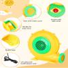 Step4Fun Bounce House Air Blower for Inflatables, 480 Watt ETL Certified Electric Blower, Perfect for Inflatable Bounce House Water Slide and Bouncy Castle Indoor & Outdoor Yellow view 2