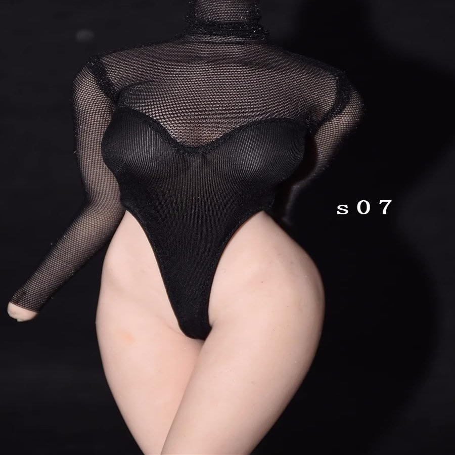 1/6 Scale Female Clothes,Female High Fork Swimsuit Swimwear Costume Outfit Clothing for 12inch PH TBL JO Action Figure Body (Blue, Mesh Version)