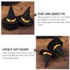 Abaodam Mini Felt Witch Hats 10Pcs Small Handmade Halloween Wine Bottle Covers Party Decorations Crafts Table Toppers view 3
